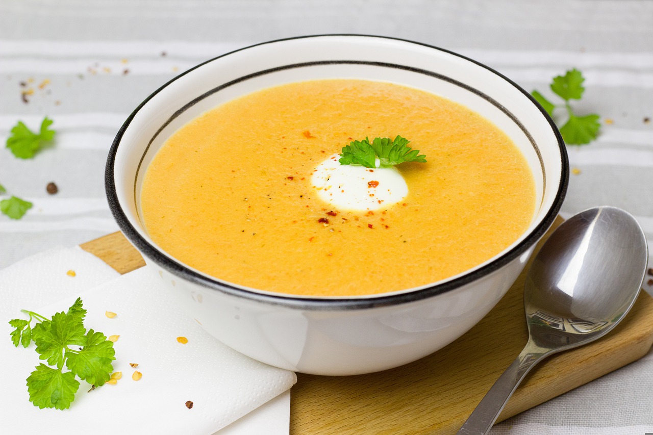生姜とニンジンのスープ