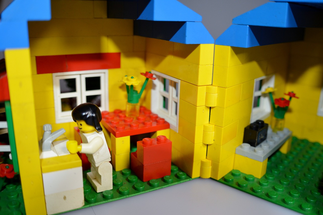 レゴブロックで作った家