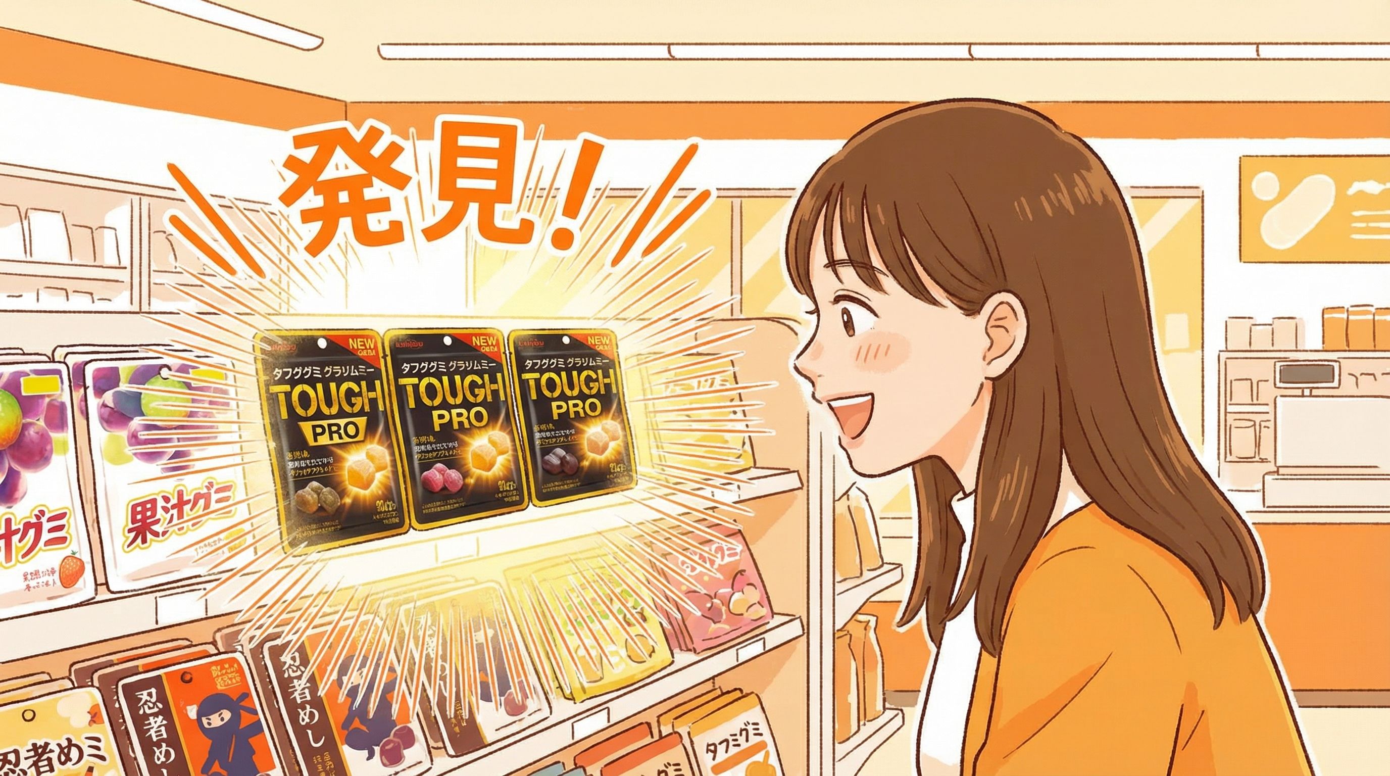 タフグミ PROはコンビニで売っています