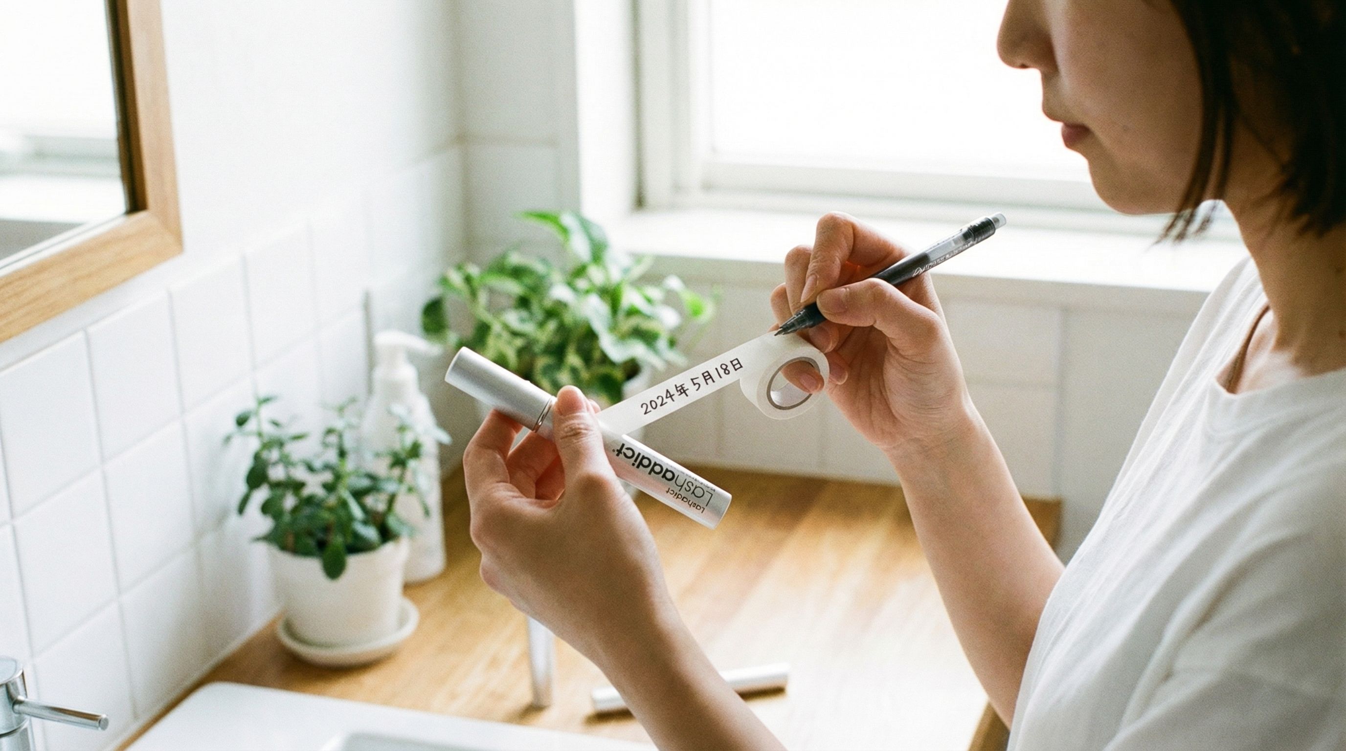 ラッシュアディクトまつ毛美容液の開封後の使用期限をメモする