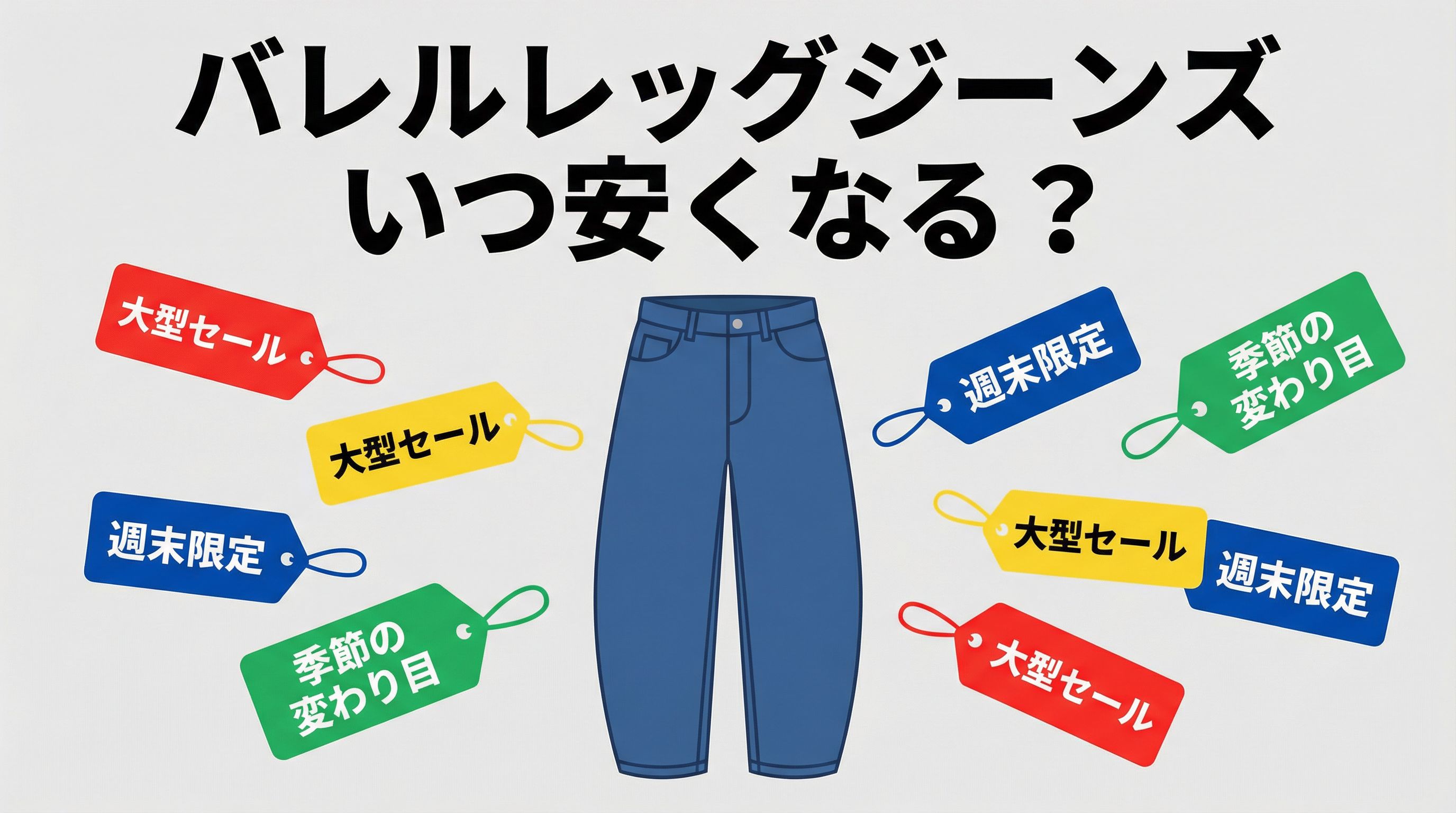 もう見逃さない！バレルレッグジーンズが安くなる時期を、調査：賢く手に入れよう