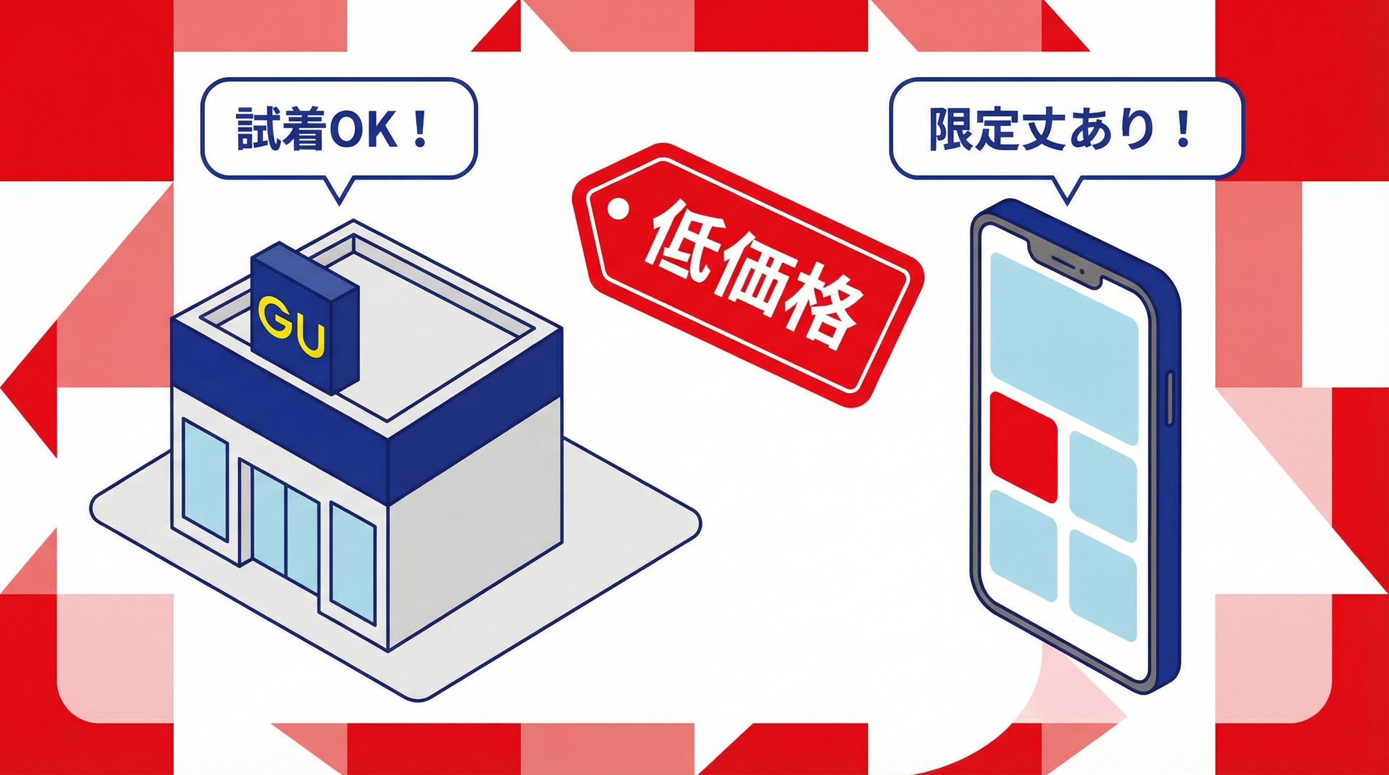 GUの店舗とオンラインストアでのバレルレッグジーンズ購入のメリット：イメージ画像
