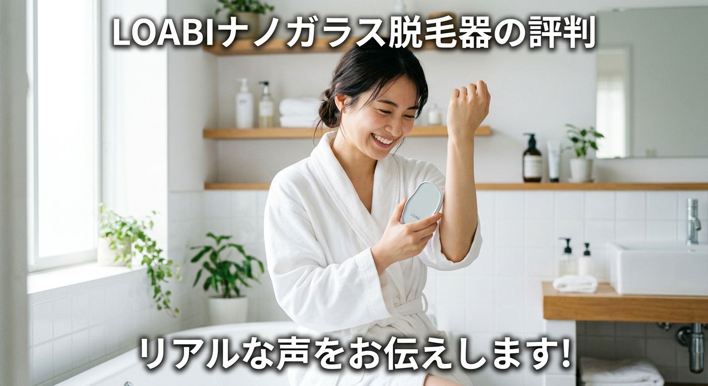 LOABIナノガラス脱毛器の評判を、調査！利用者のリアルな声をお伝えします