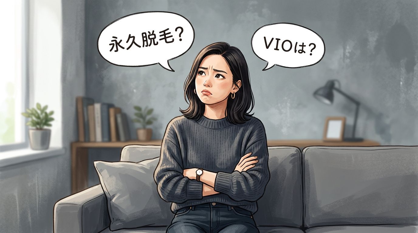 SILVLFナノガラス脱毛器が合わない人のイラスト:イメージ画像