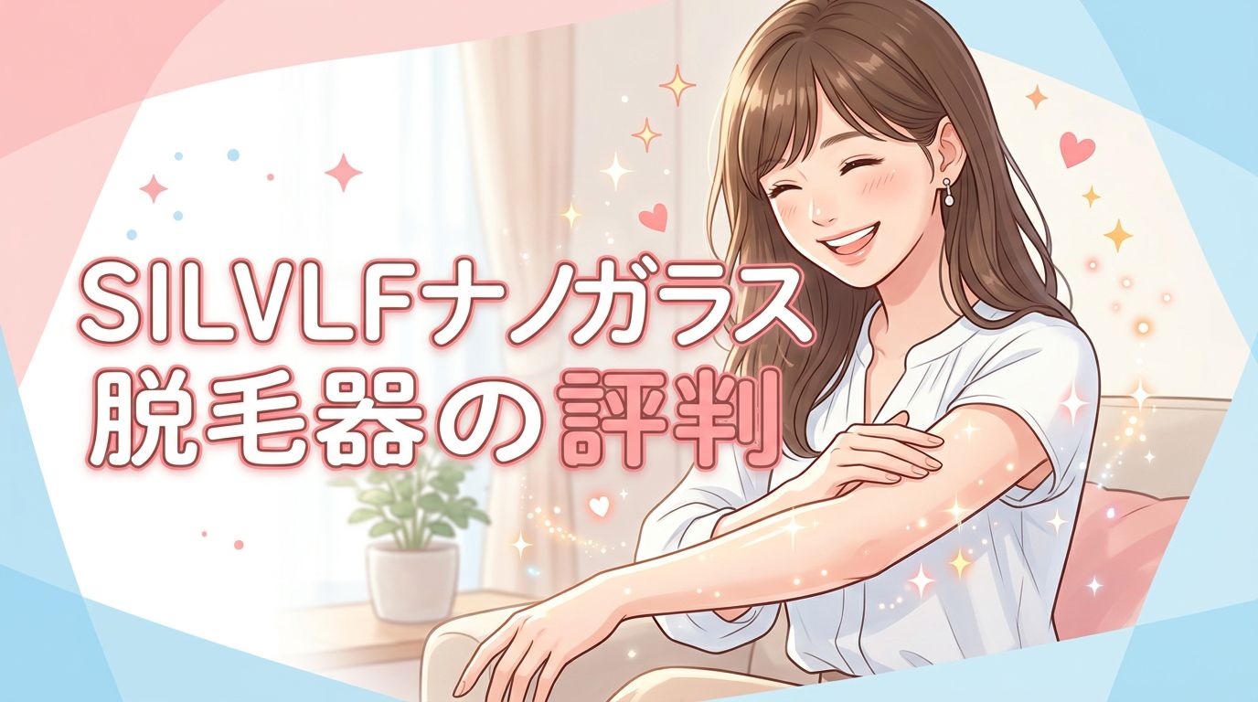 SILVLFナノガラス脱毛器の評判を、調査！良い点や気になることを、ご紹介